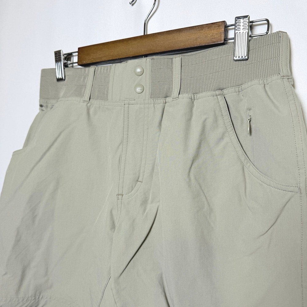 Simms Fishing Products Women Tan Nylon Stretch Hiking Fishing Shorts Size M
